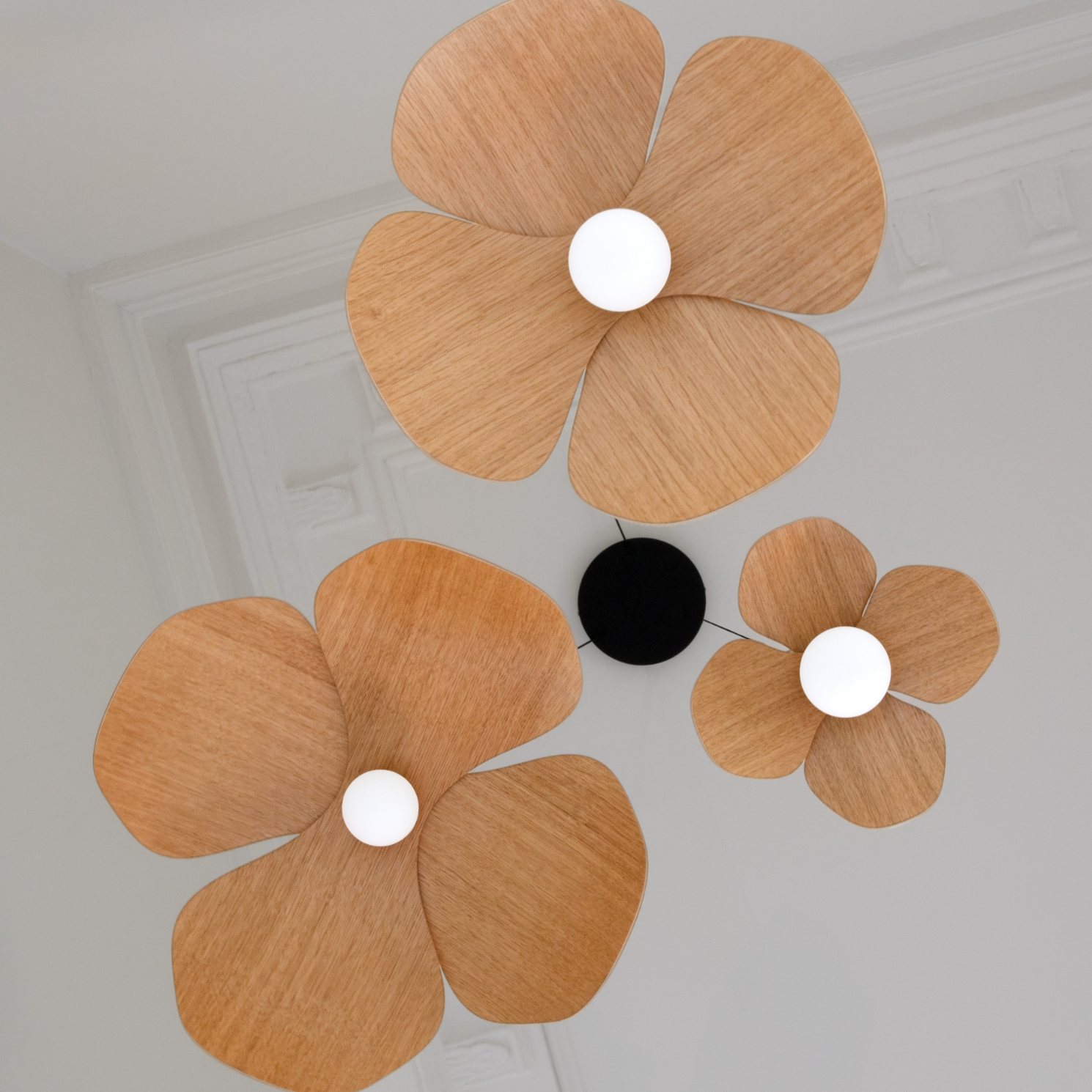 Lampskärm GLÖM MIG INTE 28 cm, brun, trä, Umage
