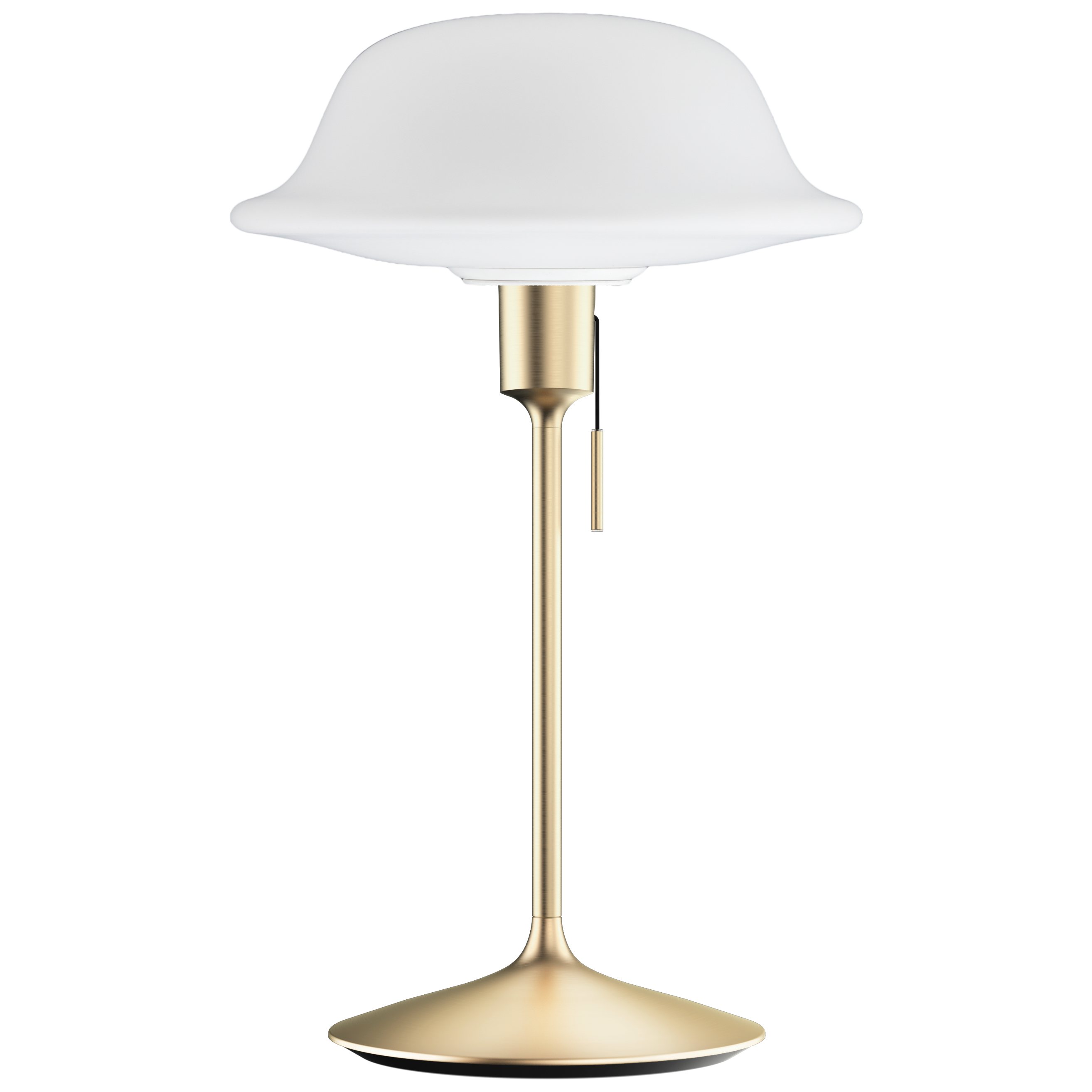 Skrivbordslampa SANTÉ 42 cm, guld, aluminum, Umage