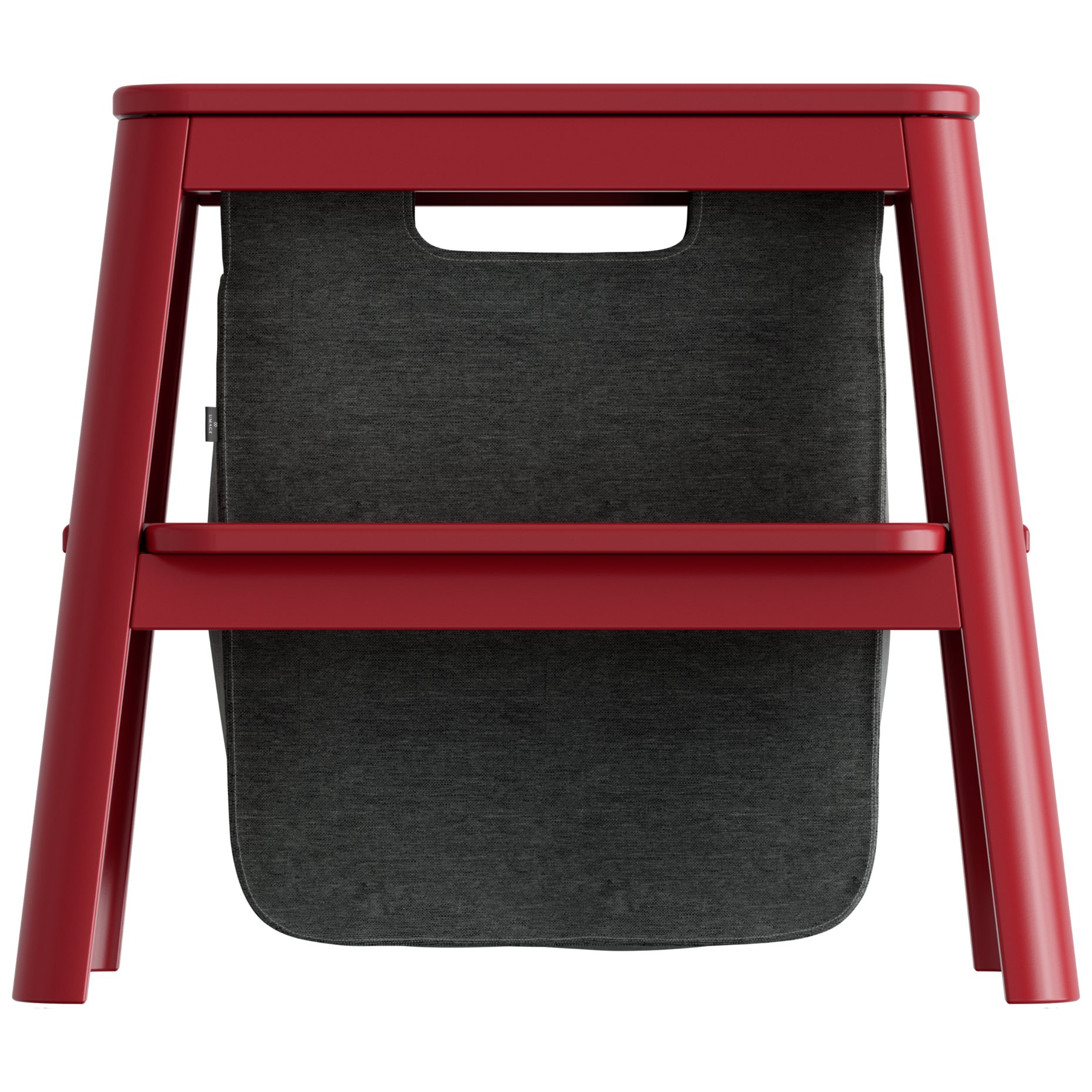 Stegstol STEP UPP 48 cm, röd, trä, Umage