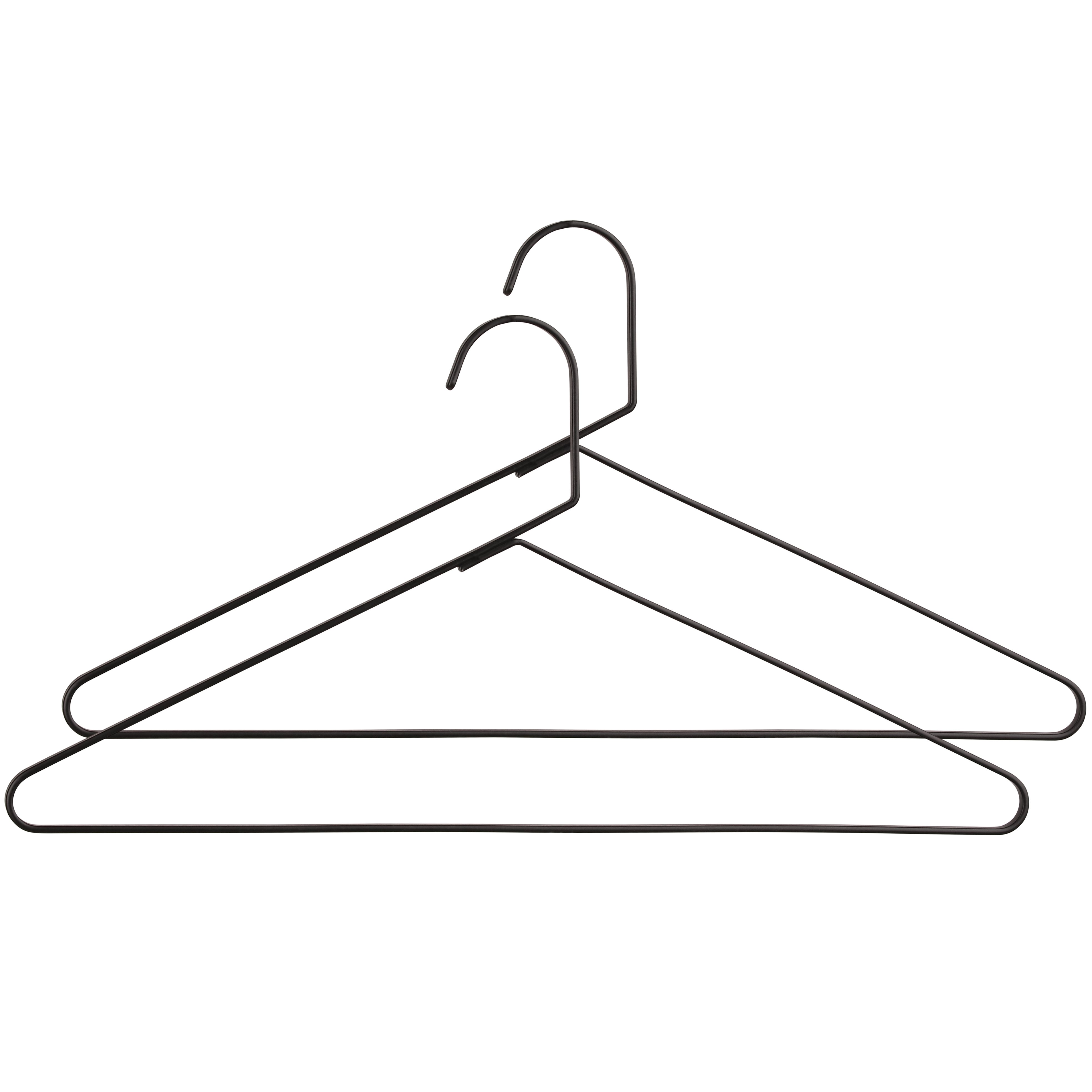 Klädhängare VALET 42 cm, set i 2 delar, svart, stål, Umage