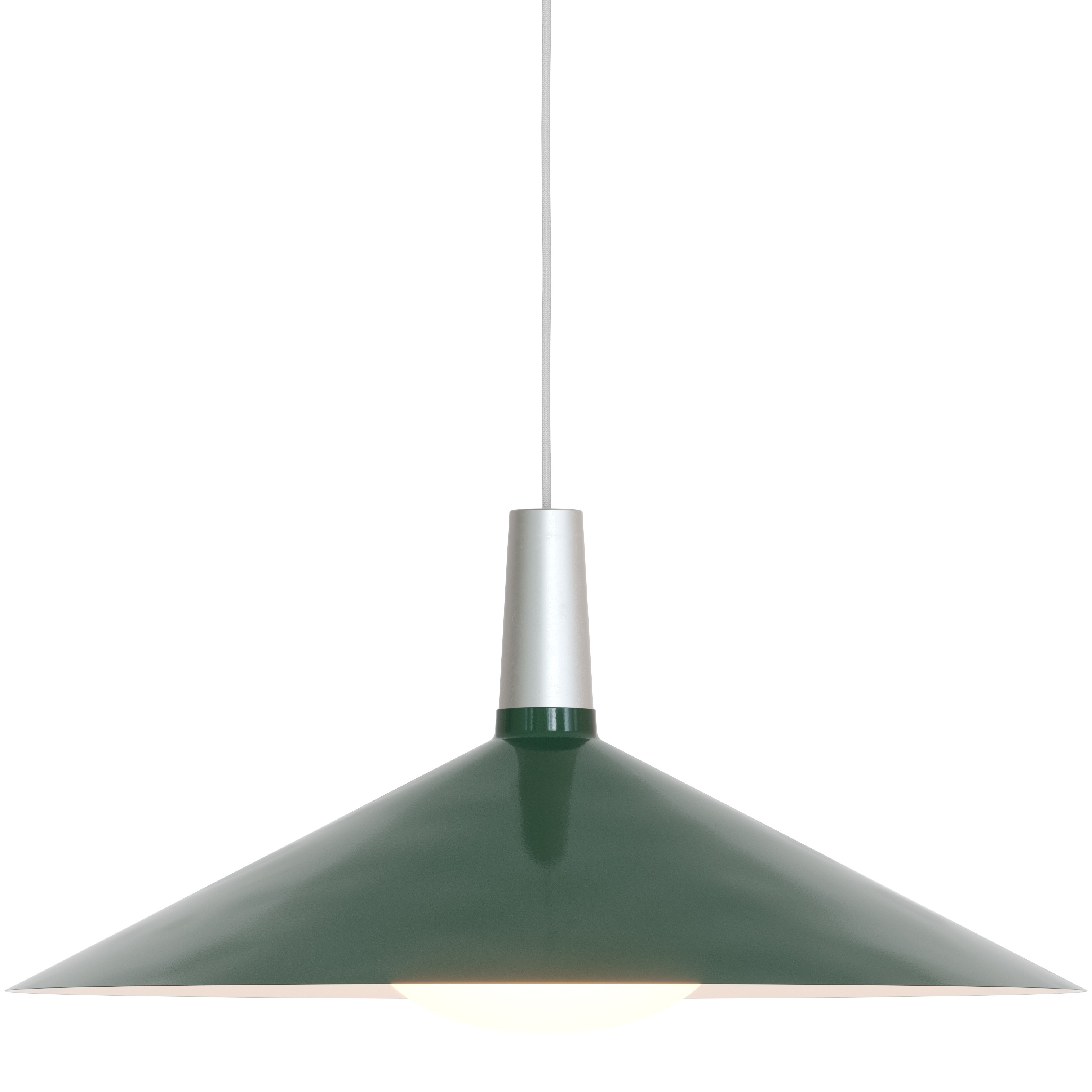 Hängande lampa BOWER 60 cm, grön, aluminum, Tala