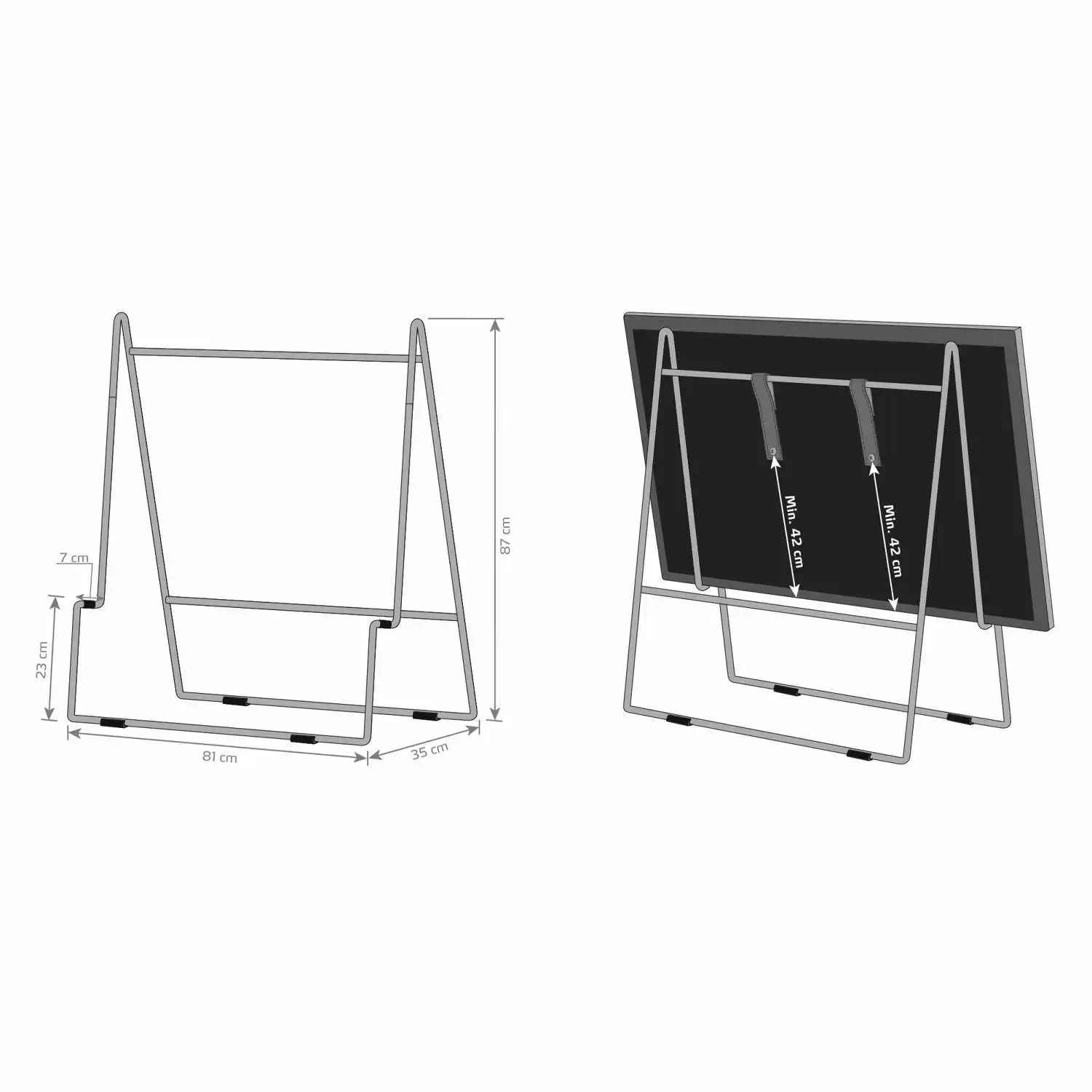 216980 stojan na televizi carry 88 cm stribrna nerezova ocel eva solo