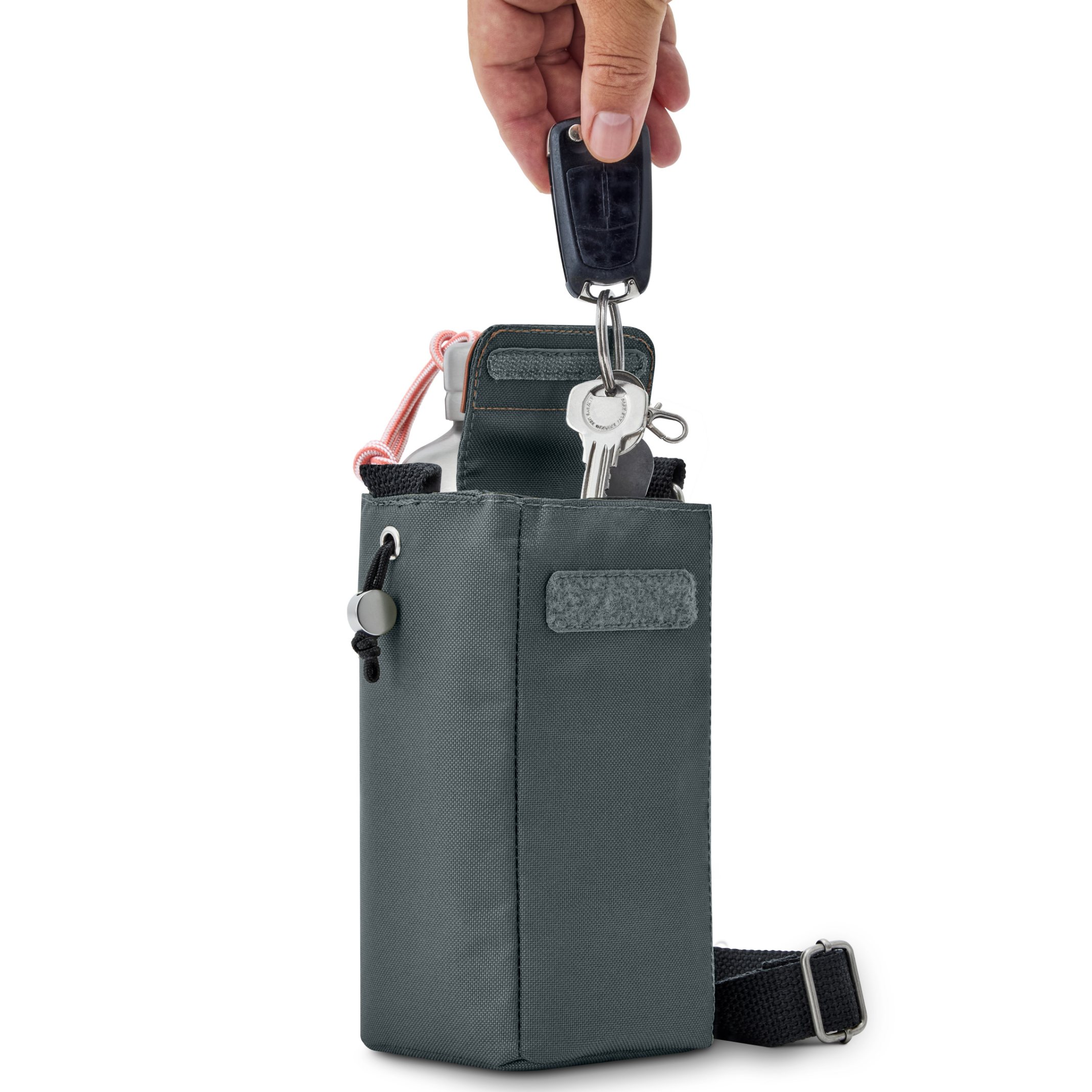 218420 8 termo taska na lahev 20 cm bridlicova black blum