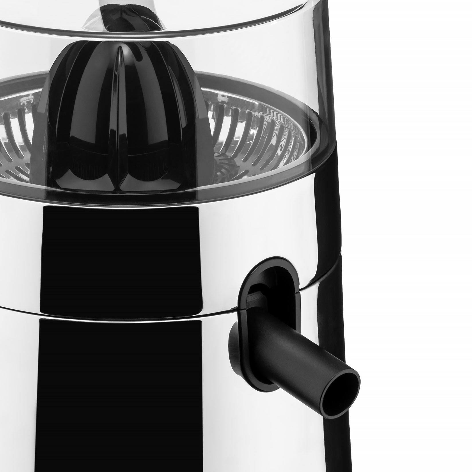 218918 5 elektricky odstavnovac toru 32 cm stribrna cerna nerezova ocel alessi