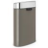 Trycktopptunna TOUCH BIN NEW 40 l, platina / silver, Brabantia