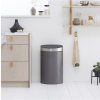 Trycktopptunna TOUCH BIN NEW 40 l, platina / silver, Brabantia