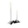 Middagsljusstake SQUARE CANDLE, set i 4 delar, svart, Höfats