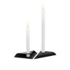 Middagsljusstake SQUARE CANDLE, set i 4 delar, svart, Höfats