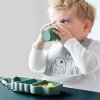 Barnmugg, set i 3 delar, 160 ml, blå, korall, beige, silikon, Done by Deer