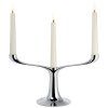 Hållare för middagsljus CANDELABRA 30 cm, silver, Philippi