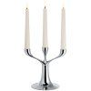 Hållare för middagsljus CANDELABRA 30 cm, silver, Philippi