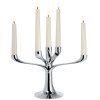 Hållare för middagsljus CANDELABRA 30 cm, silver, Philippi