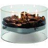 Oljelampa FIRE 23 cm, bordsmodell, silver, Philippi