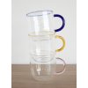 Kaffeglas KIOSK, set i 4 delar, 350 ml, glas, Hübsch