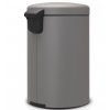 Pedalhink NEWICON 20 l, mineralgrå, Brabantia