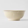 Udon-skål RIDGED ALABASTER 18 cm, MIJ