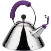 Vattenkokare för spishäll 9093, silver/lila, Alessi