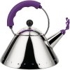 Vattenkokare för spishäll 9093, silver/lila, Alessi