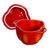 Pepparformad gryta 0,45 l orangeröd Staub