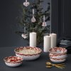 Matskål GUIRLANDE 16 cm, röd, porslin, Bjørn Wiinblad