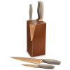 Knivblock SEKI, med knivar COPPER, set om 6, Lion Sabatier