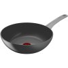 Wok RENEW ON C4271932 28 cm, grå, aluminium, Tefal