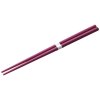 Chopsticks 22,5 cm, plommon / vit, bambu, MIJ