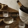 Champagneglas RIPPLE 150 ml, set i 2 delar, grå, fast LIVING
