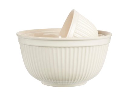 Keramické mísy Mynte Butter Cream 3ks (velikosti 17cm, 20,5cm, 25,5cm)