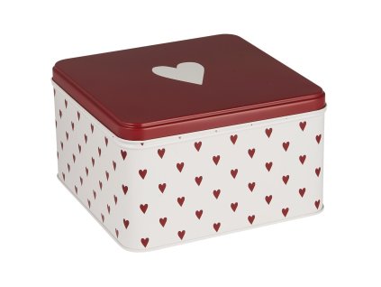 Plechová dóza Hearts Square