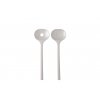 saladebestek bloom 2 delig pebble white