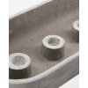 Kamenný svícen Marb, šedý 4 svíčky