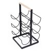 DUNCAN Wine rack black 22x40 cm