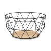Basket EYJA round black M 27x14 cm 970195 (1)