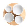 Set YIFAN white, serving bowls 5 el. 33 cm 874524 (3)