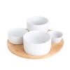 Set YIFAN white, serving bowls 5 el. 33 cm 874524 (1)