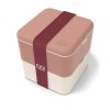 Monbento Svačinový box Square pink Moka 1,7 l
