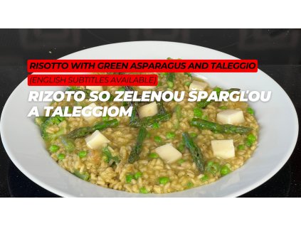 Rizoto so zelenou špargľou a taleggiom