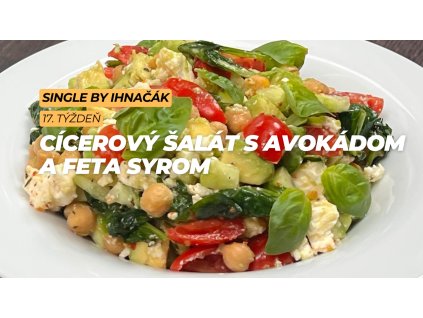 Cícerový šalát s avokádom a Feta syrom (2. deň)