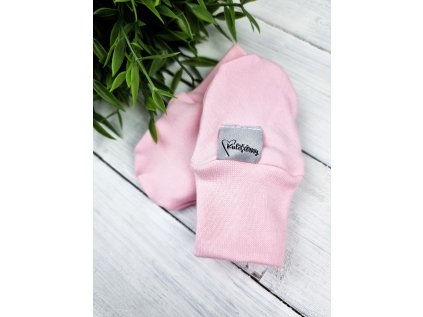 Kojenecké rukavičky proti poškrábání ,,Baby pink,,