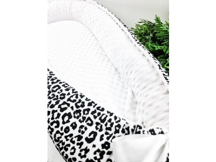 Hnízdečko pro miminko ,,LEOPARD,, white