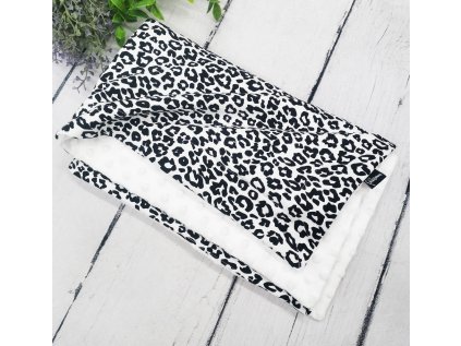Dětská deka s minky ,,Leopard,,