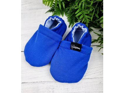 Nízké capáčky barefoot s fleesem BLUE