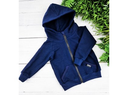 Mikina zipper NAVY