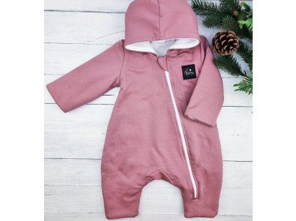 Zateplený overal s fleesem OLDPINK