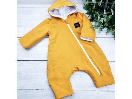 Zateplený overal s fleesem MUSTARD