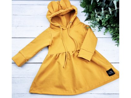 Mikinošaty princess MUSTARD