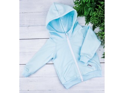 Mikina zipper AQUA