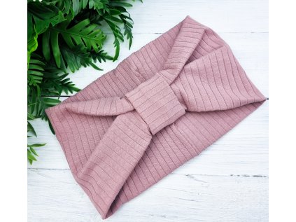 Čelenka Turban RIB OLDPINK