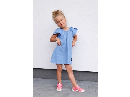 Šatovka mušelín POWDER BLUE